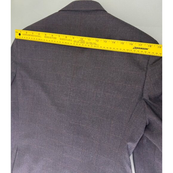 Jos A Bank 1905 2 Piece Suit 39R Blazer 33X29 Pants Windowpane Plaid Gray Wool - Picture 13 of 16